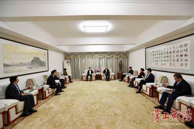 ▲會(huì)見現(xiàn)場。